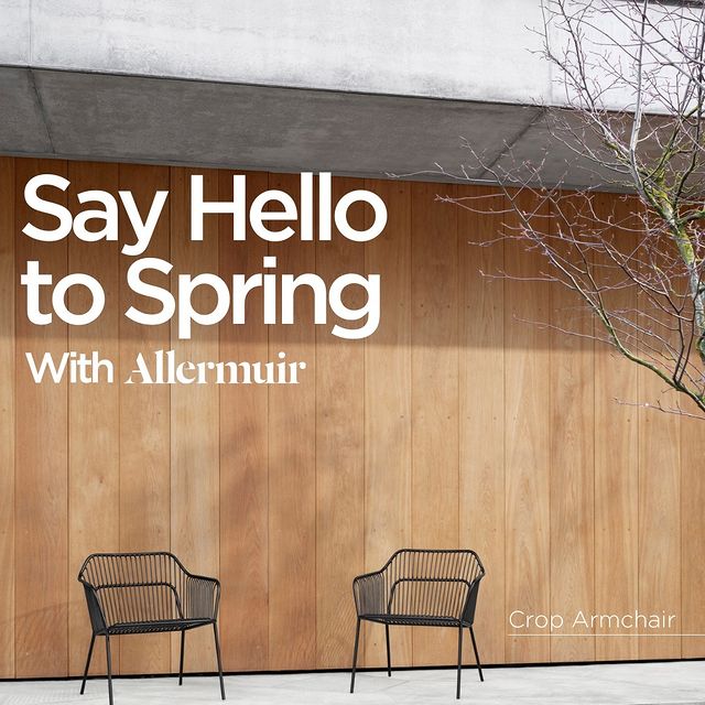 Say hello to spring with Allermuir☀️

Allermuir's range of outdoor furniture offers a blend of versatile pieces that seamlessly transition from outdoor to indoor settings. 

With summer just around the corner, make sure your outdoor space is styled and ready with Allermuir. 

Have a space that you need transformed? Contact us today via the link in our bio🔗 #DesignInspiration #OutdoorFurniture