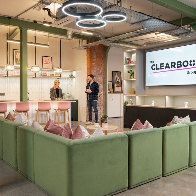 Project Announcement: Clearbox 📣 

The time has finally come to share our recent collaboration with @clearboxpr / @neighbourgd_ 🤩 

This project was a unique opportunity to blend historical character with modern functionality, and we were thrilled to collaborate with Clearbox on bringing their vision to life.

"The day we saw the finished office for the first time was wild – it exceeded our already lofty expectations by miles. Most of our team gasped when they saw the final product. It’s so nice!" - John Megaughin, Managing Director, The Clearbox Group 💫 

We sat down with John to talk about their newly designed office space in The Printworks on Belfast’s Queen Street. 

Read the interview (link in bio) 

@optima_glass | @allermuir | 📸 @bradleyquinnphotos 

#AlphaYourSpace #NewProject #Clearbox #Neighbourgood