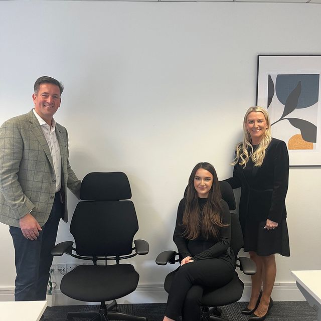 Congratulations to Catriona O'kane from Titanic Suites Belfast who was our winner of the Humanscale competition from Festival of Business. 👏

The Freedom chair is Living Product Certified, meeting the most rigorous sustainable manufacturing criteria to date. This means that Freedom Headrest is climate, water and energy positive. 🍃

Many Thanks to Caroline Madden for providing the fantastic Humanscale Freedom Chair. 🙌

#AlphaYourSpace #ErgonomicChair #Humanscale